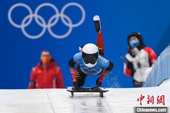 女子钢架雪车首日比赛结束赵丹、黎禹汐分列第4、第10